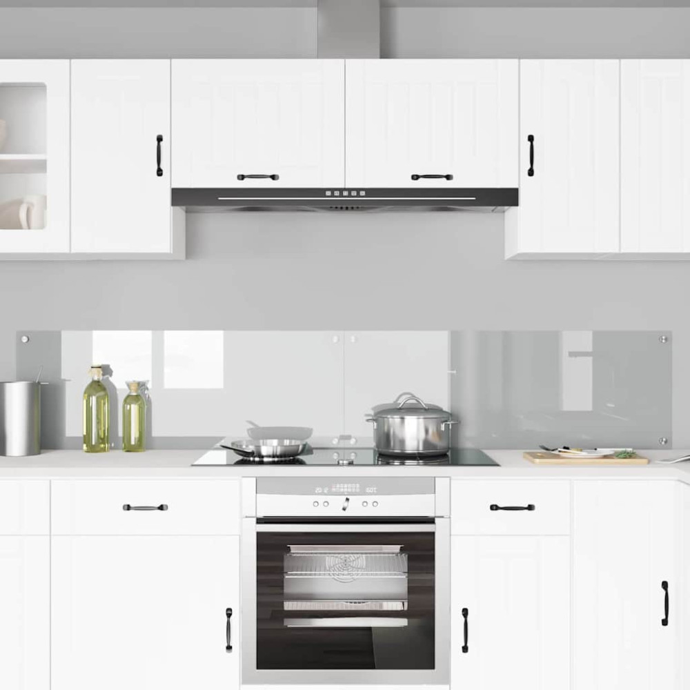 Produktbild för Köksskydd 2 pcs Transparent 110 x 40 cm härdat glas