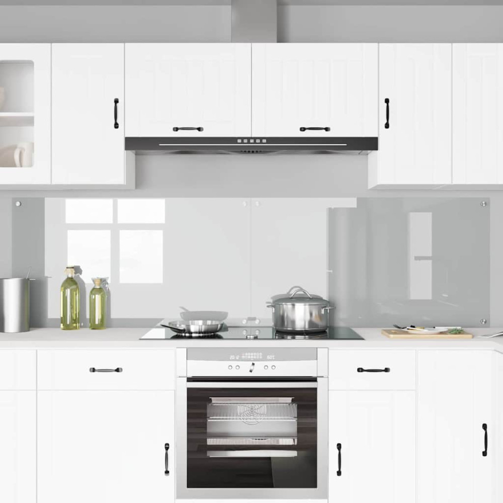 Produktbild för Köksskydd 2 pcs Transparent 110 x 60 cm härdat glas