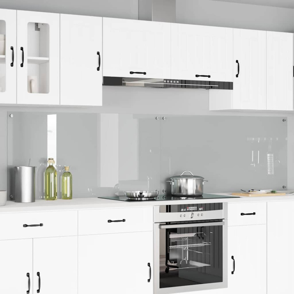 Produktbild för Köksskydd 2 pcs Transparent 120 x 60 cm härdat glas