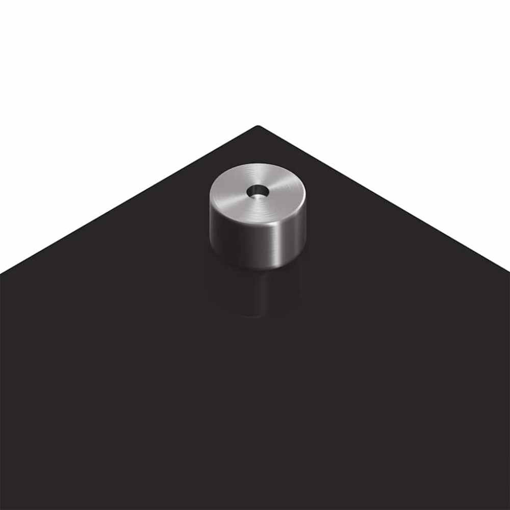Produktbild för Köksskydd 2 pcs Svart 120 x 50 cm härdat glas