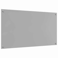 Produktbild för Köksskydd 2 pcs Ljusgrå 110 x 60 cm härdat glas
