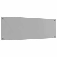 Produktbild för Köksskydd 2 pcs Ljusgrå 120 x 40 cm härdat glas
