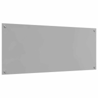 Produktbild för Köksskydd 2 pcs Ljusgrå 120 x 50 cm härdat glas