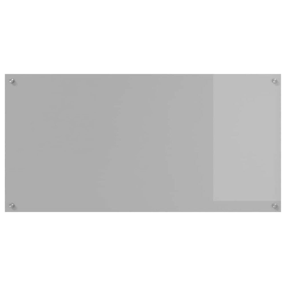 Produktbild för Köksskydd 2 pcs Ljusgrå 120 x 60 cm härdat glas