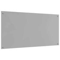 Produktbild för Köksskydd 2 pcs Ljusgrå 120 x 60 cm härdat glas