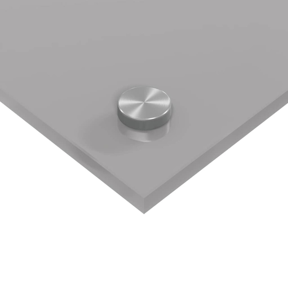 Produktbild för Köksskydd 2 pcs Ljusgrå 120 x 60 cm härdat glas