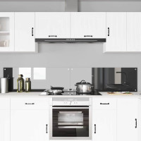 Produktbild för Köksskydd 2 pcs Mörkgrå 110 x 40 cm härdat glas