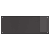 Produktbild för Köksskydd 2 pcs Mörkgrå 110 x 40 cm härdat glas