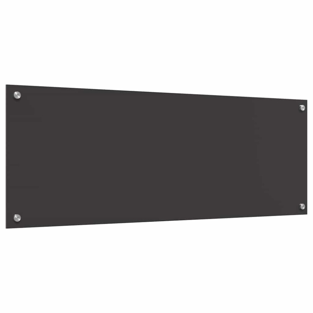 Produktbild för Köksskydd 2 pcs Mörkgrå 110 x 40 cm härdat glas