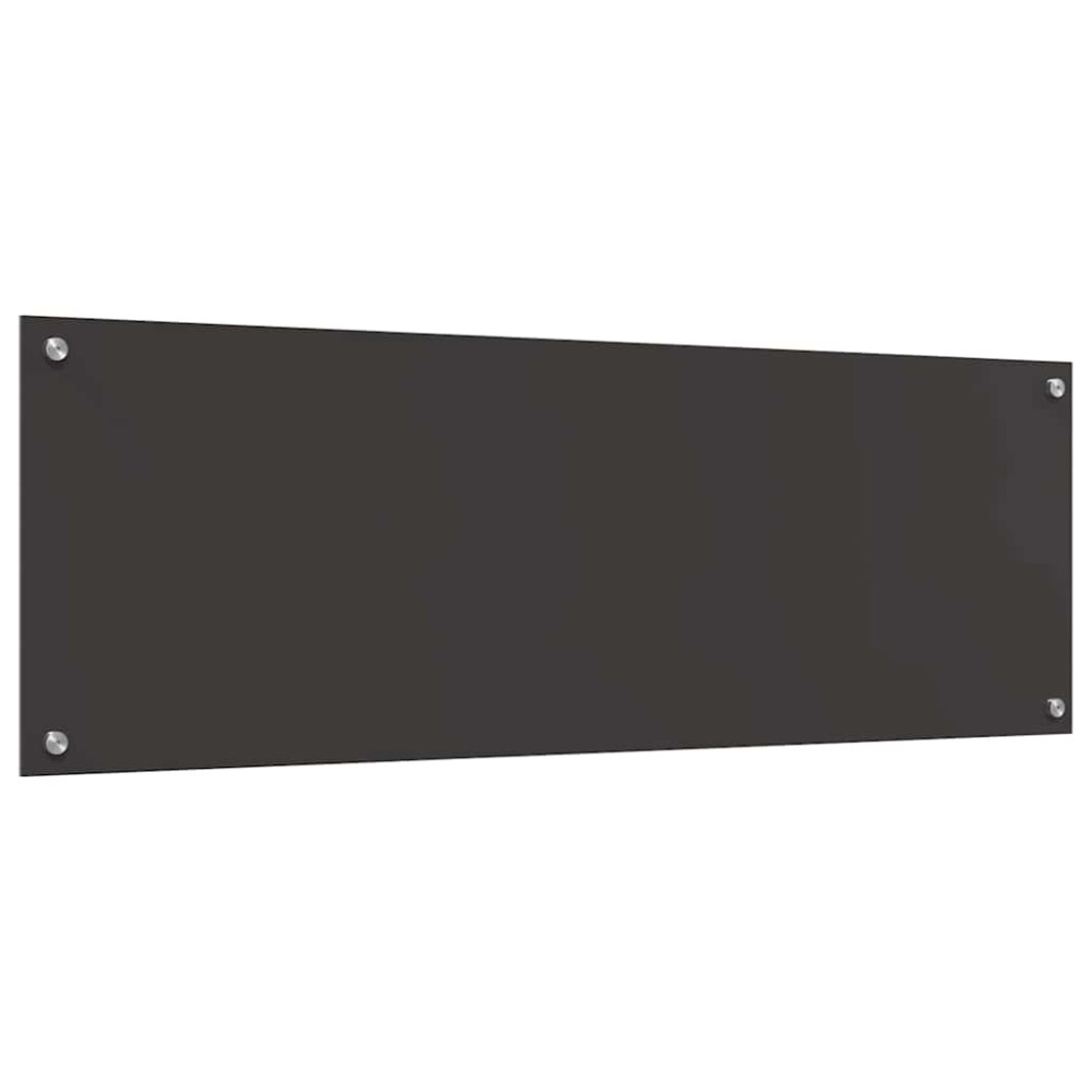 Produktbild för Köksskydd 2 pcs Mörkgrå 120 x 40 cm härdat glas