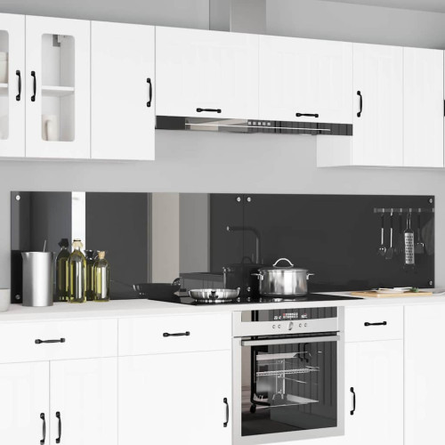 vidaXL Köksskydd 2 pcs Mörkgrå 120 x 50 cm härdat glas