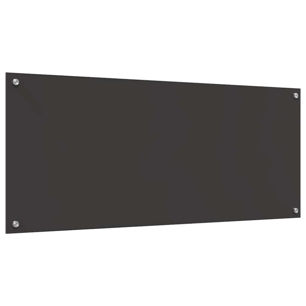 Produktbild för Köksskydd 2 pcs Mörkgrå 120 x 50 cm härdat glas