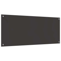Produktbild för Köksskydd 2 pcs Mörkgrå 120 x 50 cm härdat glas
