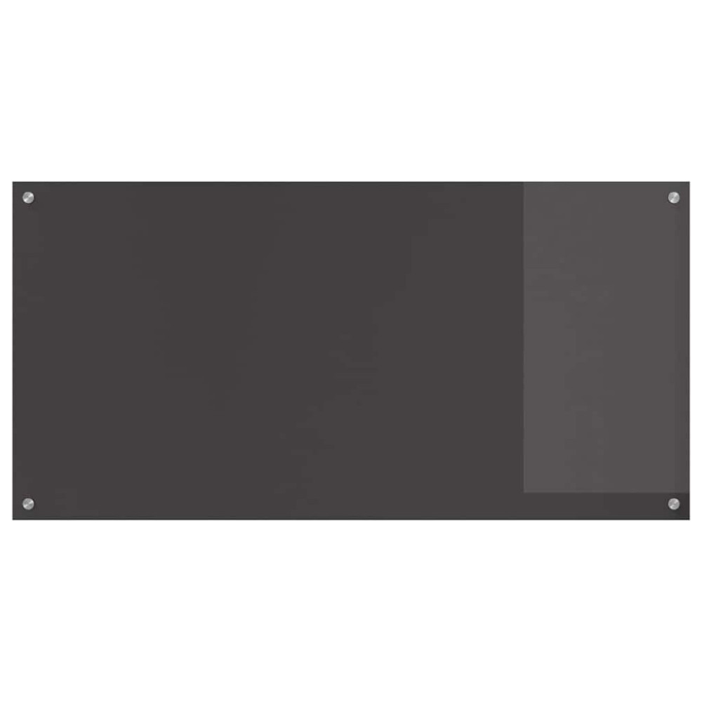 Produktbild för Köksskydd 2 pcs Mörkgrå 120 x 60 cm härdat glas