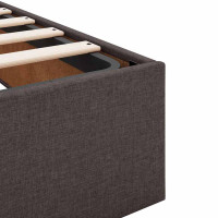 Produktbild för Sängram med madrass 2 pcs Tan tyg