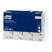 Produktbild för Tork Xpress® H2 Multifold Universal 2-lagers handdukar, vita