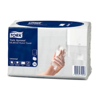 Produktbild för Tork Xpress® H2 Multifold Universal 2-lagers handdukar, vita
