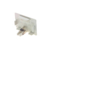 Produktbild för OBO WDK ändstycke höjd 60 mm, bredd 150 mm vit RAL 9010 blyf...