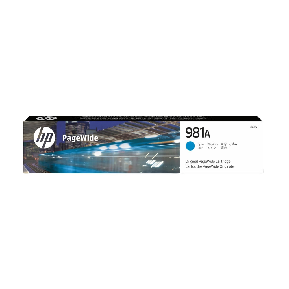 Produktbild för HP 981A - cyan - original - PageWide - bläckpatron