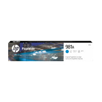 Produktbild för HP 981A - cyan - original - PageWide - bläckpatron