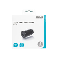 Produktbild för DELTACO USB-CAR123 strömadapter för bil - USB - 12 watt