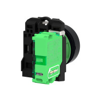 Produktbild för Schneider Harmony ZB5RTA3 - tryckknapp - ZigBee, 802.15.4 - grön, mörkgrå