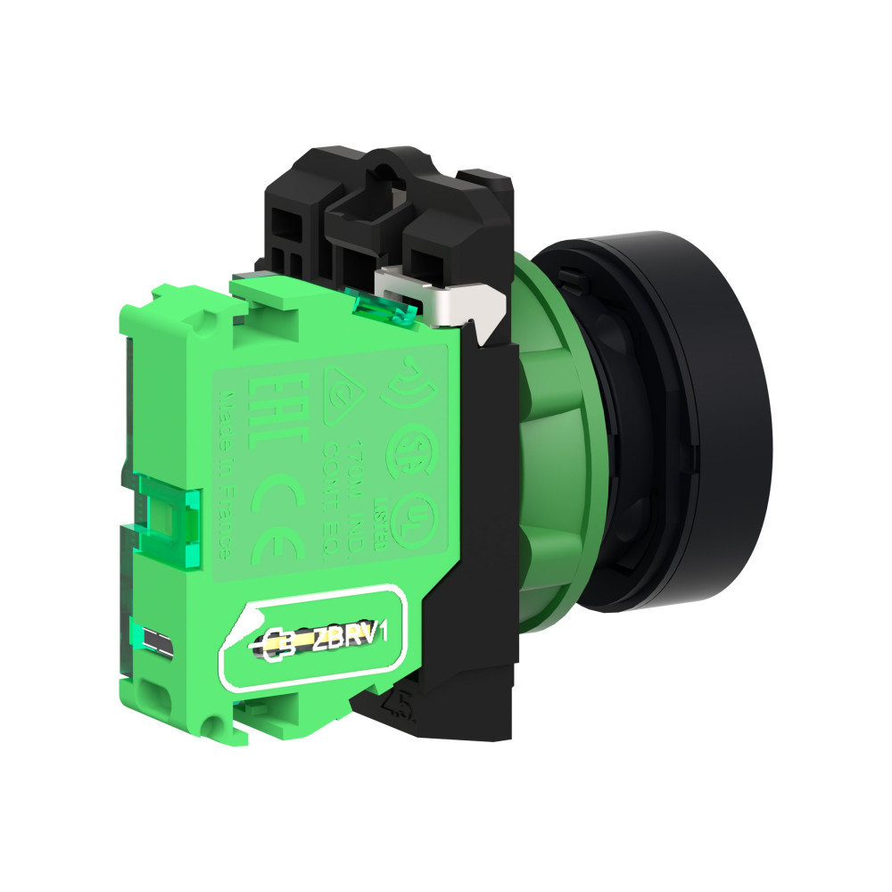 Produktbild för Schneider Harmony ZB5RTA3 - tryckknapp - ZigBee, 802.15.4 - grön, mörkgrå