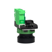 Produktbild för Schneider Harmony ZB5RTA3 - tryckknapp - ZigBee, 802.15.4 - grön, mörkgrå