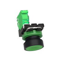 Produktbild för Schneider Harmony ZB5RTA3 - tryckknapp - ZigBee, 802.15.4 - grön, mörkgrå
