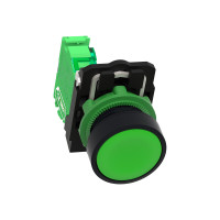 Produktbild för Schneider Harmony ZB5RTA3 - tryckknapp - ZigBee, 802.15.4 - grön, mörkgrå