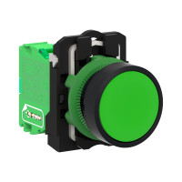 Produktbild för Schneider Harmony ZB5RTA3 - tryckknapp - ZigBee, 802.15.4 - grön, mörkgrå