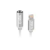 Produktbild för SBS TEADAPTJACKMFIW, 3,5mm, Honkontakt, Lightning, Hankontak...