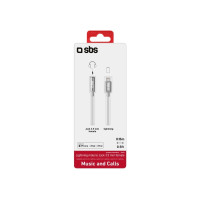 Produktbild för SBS TEADAPTJACKMFIW, 3,5mm, Honkontakt, Lightning, Hankontak...