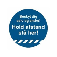 Produktbild för Golvskylt "Håll avstånd