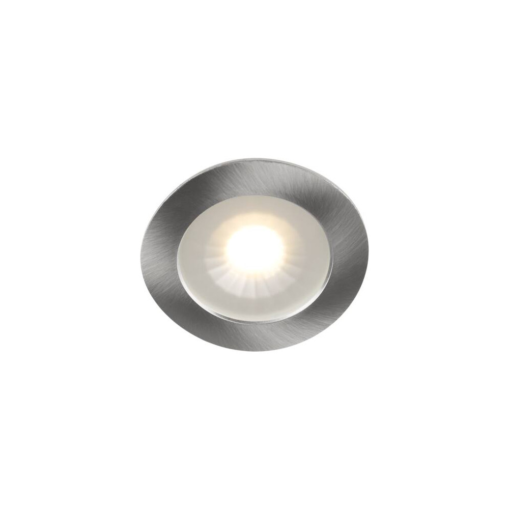Produktbild för LED-minidownlight 1202 12V borstat stål 2700K, 290 lm, 70°,...