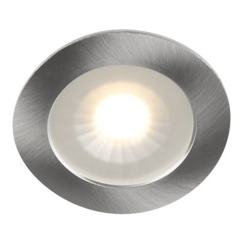 Solar Plus LED-minidownlight 1202 12V borstat stål 2700K, 290 lm, 70°,...
