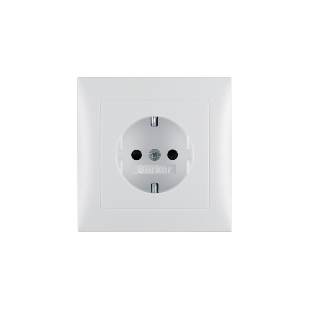 Produktbild för Berker 47229909, Typ F, Vit, Termoplastisk uretan (TPU), IP2...