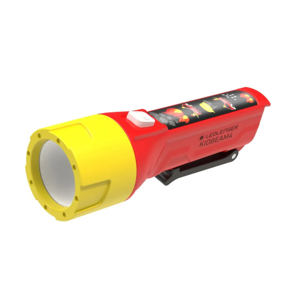 Produktbild för Ledlenser Kidbeam4 - ficklampa - LED - blått/grönt/rött/vitt ljus - 6000-6500 K - röd