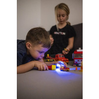 Produktbild för Ledlenser Kidbeam4 - ficklampa - LED - blått/grönt/rött/vitt ljus - 6000-6500 K - röd