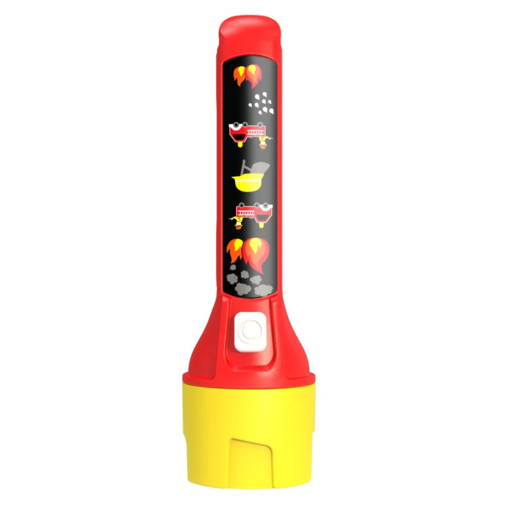 Produktbild för Ledlenser Kidbeam4 - ficklampa - LED - blått/grönt/rött/vitt ljus - 6000-6500 K - röd