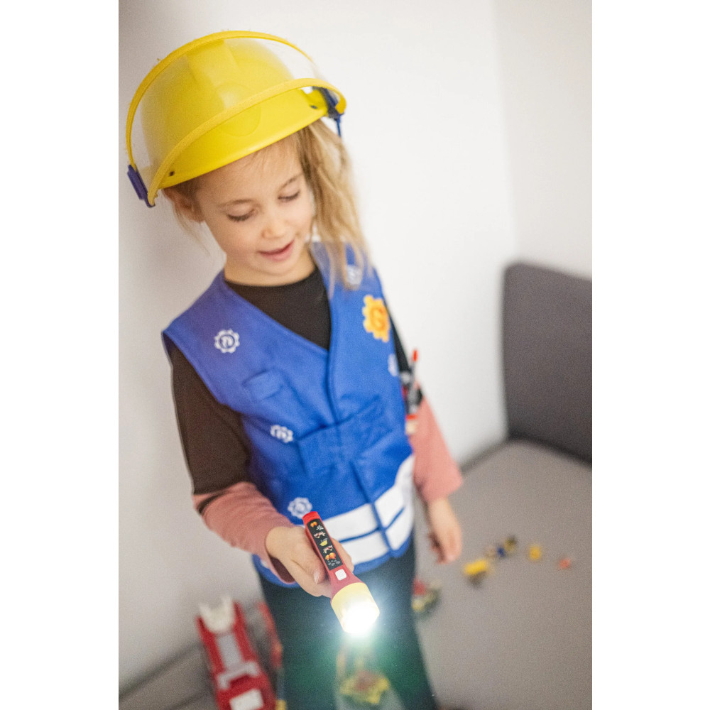 Produktbild för Ledlenser Kidbeam4 - ficklampa - LED - blått/grönt/rött/vitt ljus - 6000-6500 K - röd