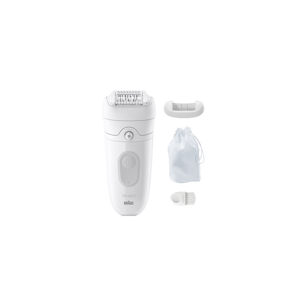 Produktbild för Braun Silk-épil 5 5-011, vit, MicroGrip, Tyskland, 0,5 mm, b...