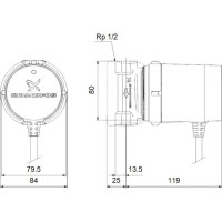 Produktbild för Grundfos cirkulationspump för tappvatten Comfort UP 15-14 B...