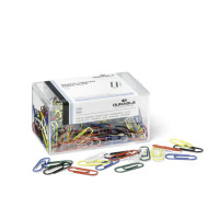 Produktbild för DURABLE - pappersklämmor - rund - 26 mm - blandade färger - paket med 500