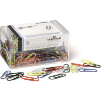 Produktbild för DURABLE - pappersklämmor - rund - 26 mm - blandade färger - paket med 500