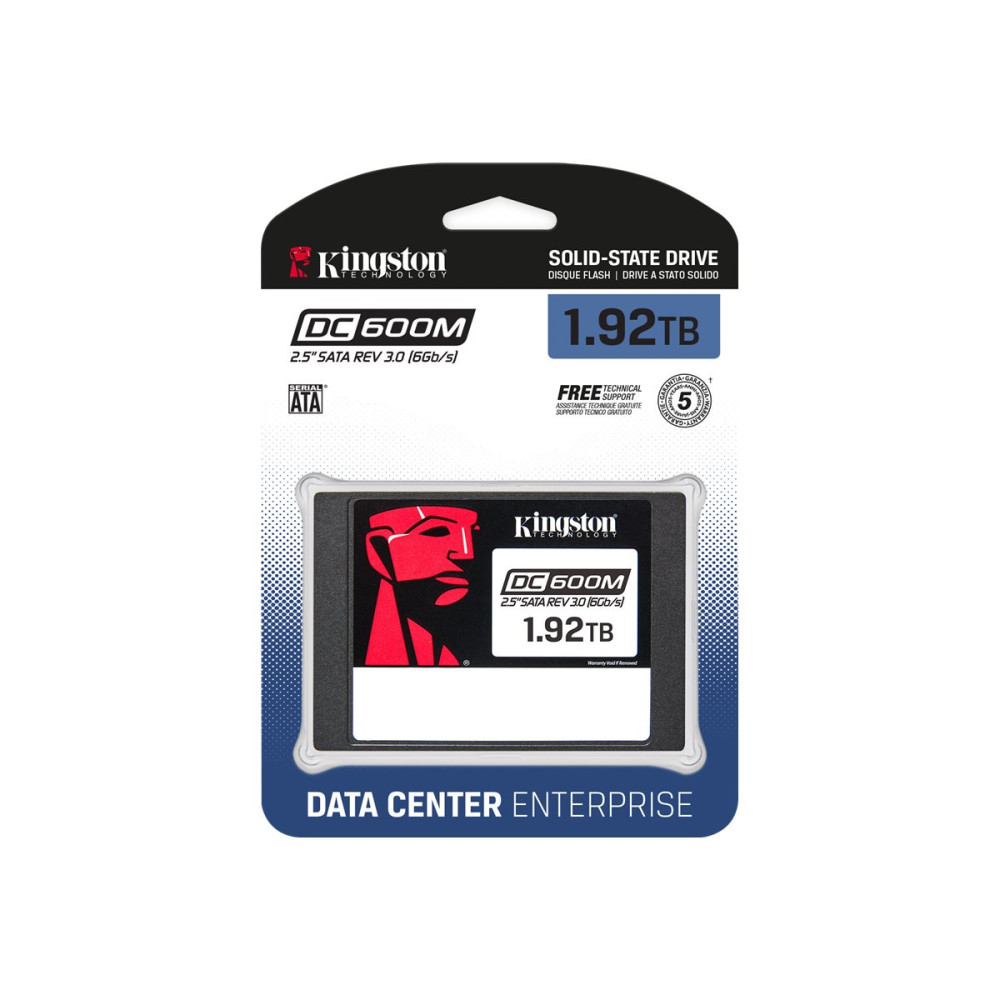 Produktbild för Kingston DC600M - SSD - Mixed Use - 1.92 TB - SATA 6Gb/s