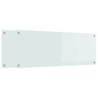 Produktbild för Köksskydd 2 pcs Vit 110 x 40 cm härdat glas
