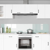 Produktbild för Köksskydd 2 pcs Vit 110 x 40 cm härdat glas
