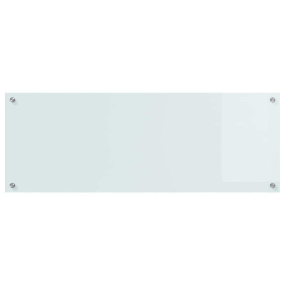 Produktbild för Köksskydd 2 pcs Vit 110 x 40 cm härdat glas