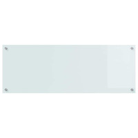Produktbild för Köksskydd 2 pcs Vit 110 x 40 cm härdat glas